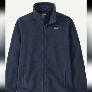 Patagonia Blue Full-Zip Fleece Unisex Kids Jacket. Sz L